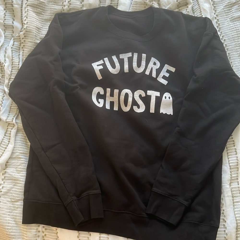 Future Ghost Black Crewneck Sweater
